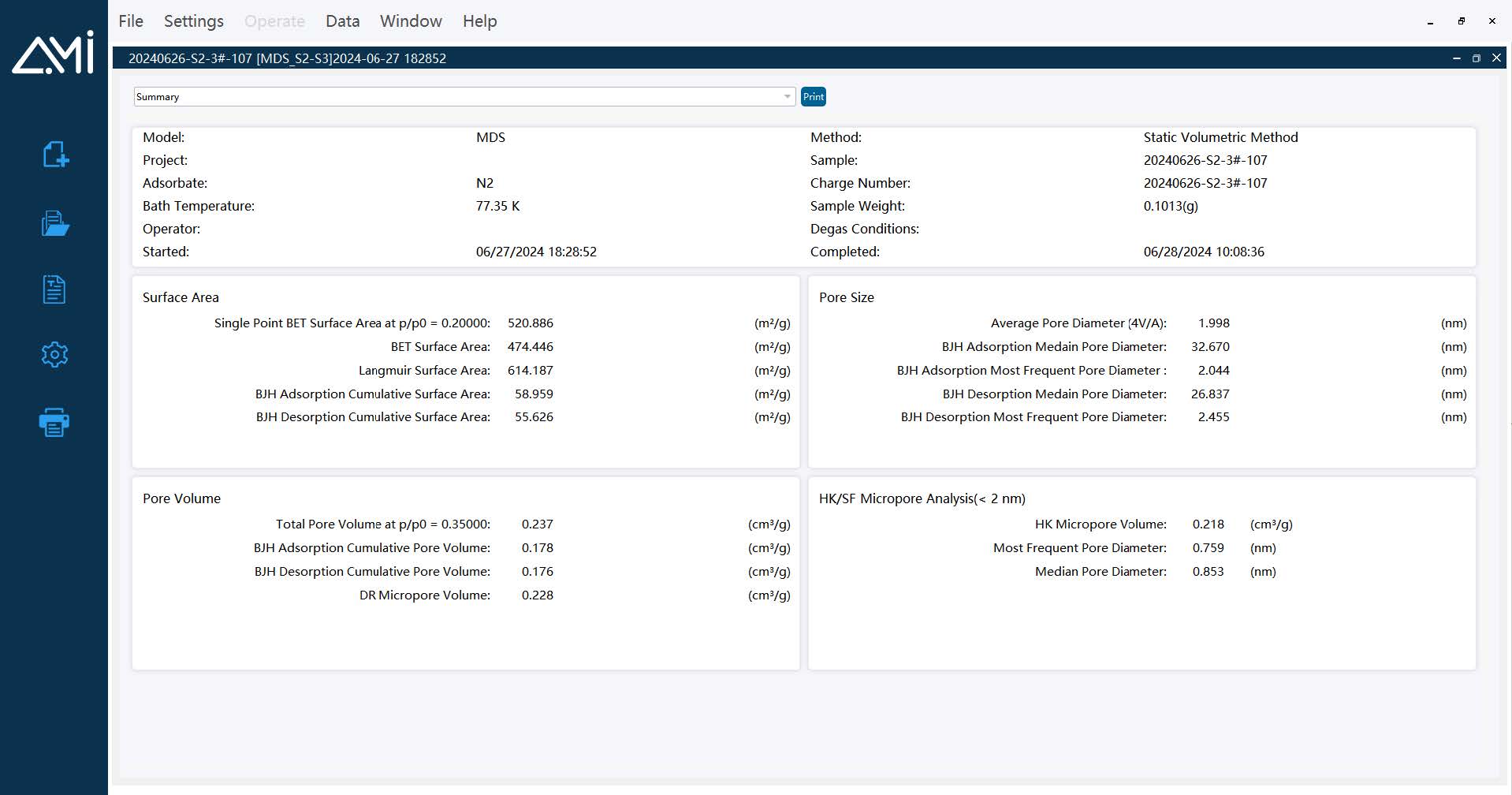 Analysis Interface